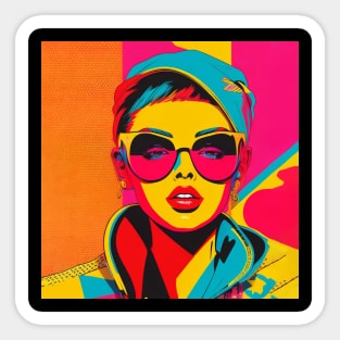 Pop Art Extravaganza - Colorful Prints that Pop Sticker